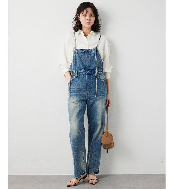  「《人気再販アイテム》DENIM ALL IN ONE２」|ワンピース|