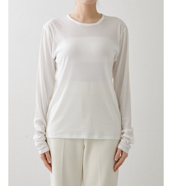  「《インナー使いもおすすめ》【myporter】ロングスリーブTシャツ」|Tシャツ・カットソー|