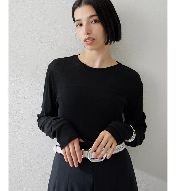  「《インナー使いもおすすめ》【myporter】ロングスリーブTシャツ」|Tシャツ・カットソー|