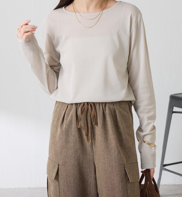  「【人気につき追加販売/接触冷感/吸水速乾】ベーシックシアーロンT」|Tシャツ・カットソー|