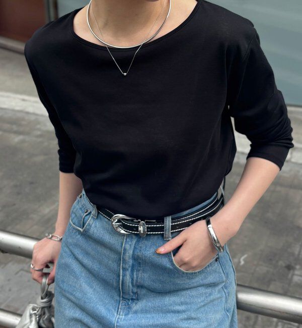 「【人気につき追加販売/接触冷感/吸水速乾】ベーシックシアーロンT」|Tシャツ・カットソー|