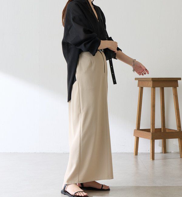  「【接触冷感/吸水速乾/サイズ展開豊富】ジャージタイトスカート」|スカート|