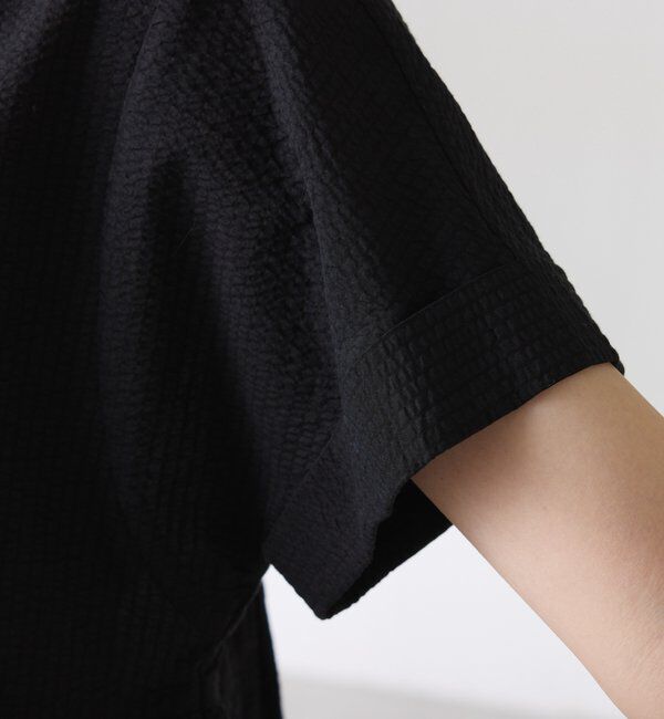  「《着痩せ効果/着映え/さらさら素材》3WAYサッカーブラウス」|シャツ・ブラウス|