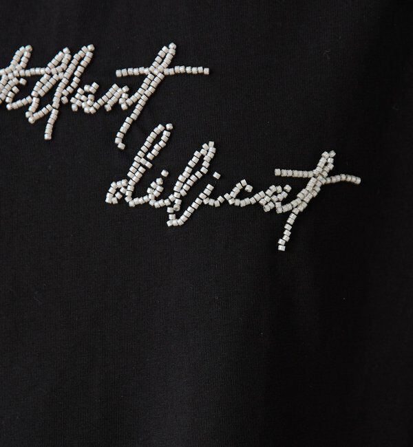  「ミニビーズロゴフレンチTシャツ」|Tシャツ・カットソー|