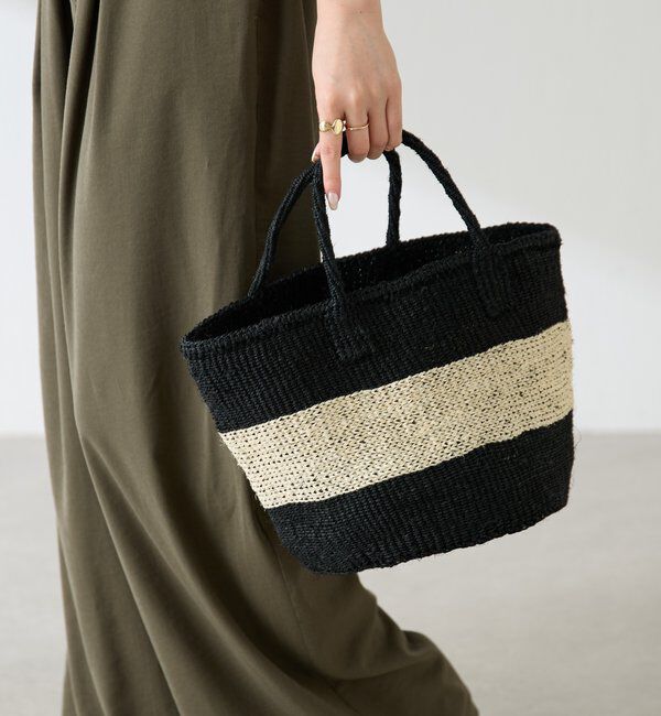 「【PAPILLONNER/パピヨネ】バイカラーカゴバッグ」|トートバッグ|
