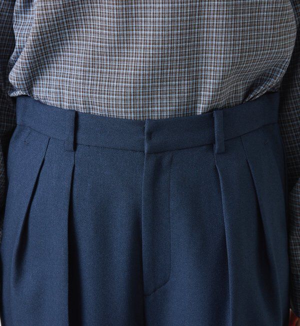  「【リバイバル】ウールライクワイドパンツ／カセット服」|チノ|