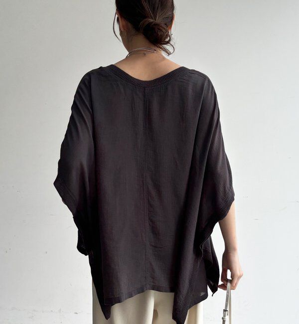  「シアーポンチョロゴTEE」|シャツ・ブラウス|