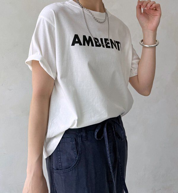  「AMBIENTEロゴTEE」|Tシャツ・カットソー|オフホワイト