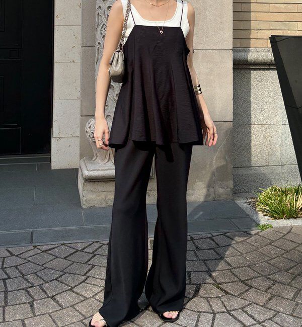  「【360&deg;どこから見ても大人かわいい】【REI企画】変形切替フレアキャミ」|シャツ・ブラウス|