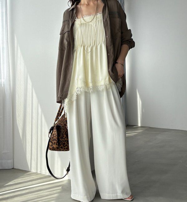  「ピンタックレースキャミ」|シャツ・ブラウス|