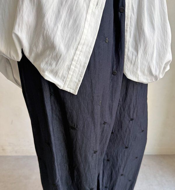  「【WEB限定】ドット刺繍イージーパンツ」|チノ|