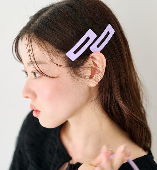  「【fiw./6色展開】カラバリヘアピン」|その他|パープルその他1