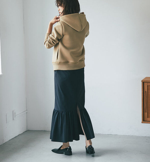  「スポンジダンボールZIPパーカーカットソー」|パーカー|