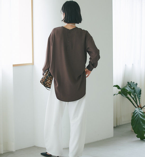  「【3サイズ展開】ジョーゼットポケットブラウス」|シャツ・ブラウス|