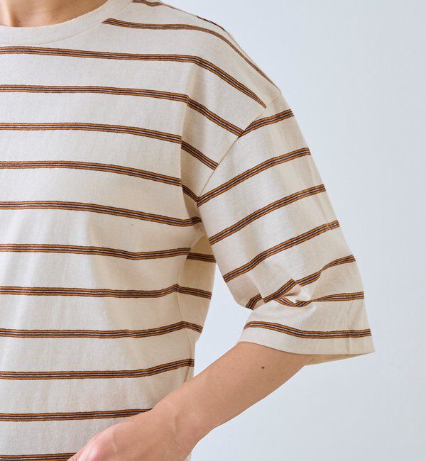  「【大人のボーダーTシャツ】マルチボーダーゴブソデTee」|Tシャツ・カットソー|