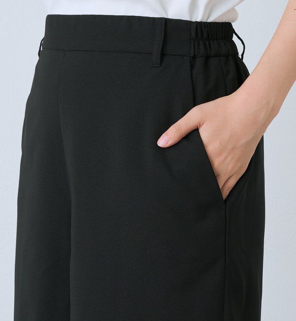  「【接触冷感/シワになりにくい/手洗い可】リネンライクハーフパンツ」|チノ|