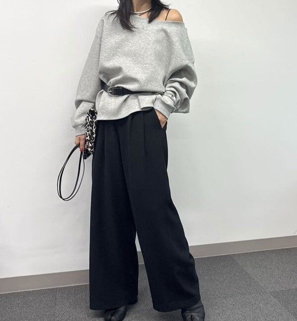  「＜Oggi 6月号掲載アイテム＞【大人のスウェット】ボートネックスウェット」|Tシャツ・カットソー|