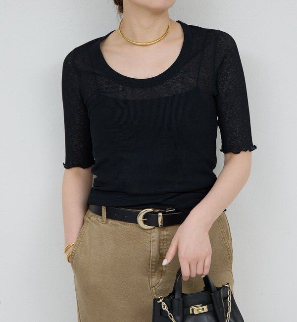  「【La nature linge】シアーワッフルTee」|Tシャツ・カットソー|