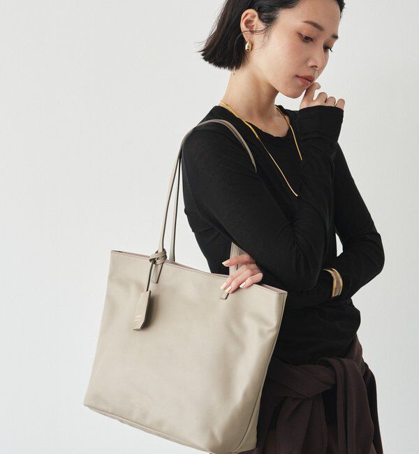  「三層レザーシンプルトートバッグ」|トートバッグ|