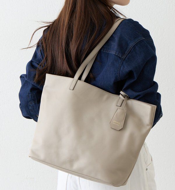  「三層レザーシンプルトートバッグ」|トートバッグ|