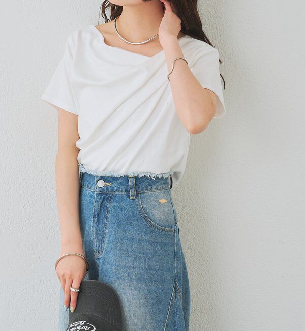  「26SSオフショルTシャツ」|Tシャツ・カットソー|