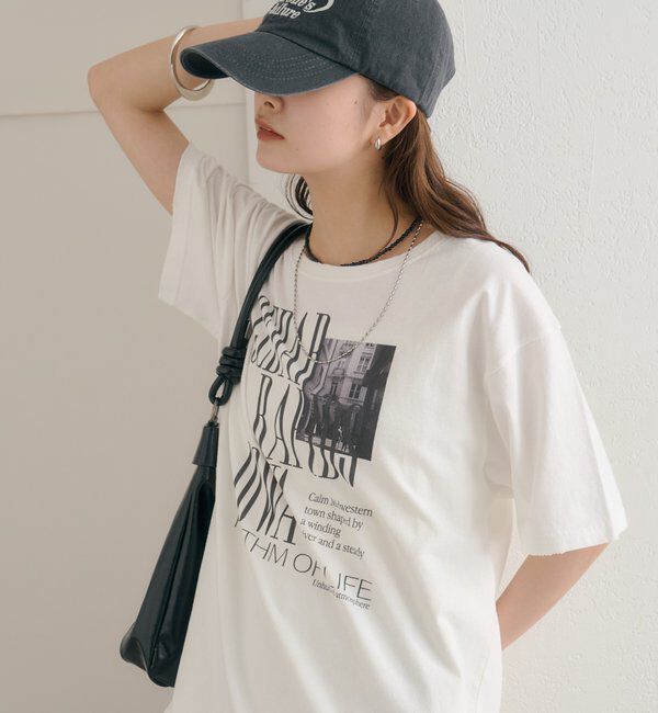  「ダメージロゴTシャツ」|Tシャツ・カットソー|