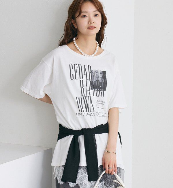  「ダメージロゴTシャツ」|Tシャツ・カットソー|
