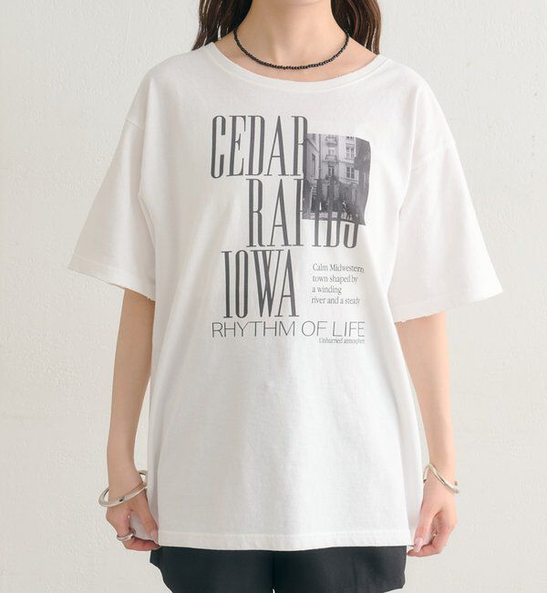  「ダメージロゴTシャツ」|Tシャツ・カットソー|