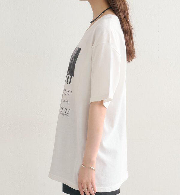  「ダメージロゴTシャツ」|Tシャツ・カットソー|