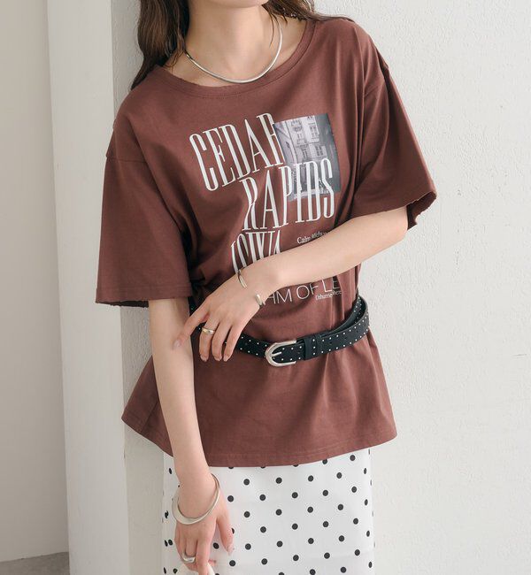  「ダメージロゴTシャツ」|Tシャツ・カットソー|