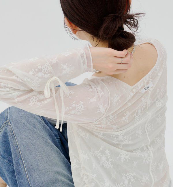  「【lilium by lily】レイヤードシアートップス」|Tシャツ・カットソー|