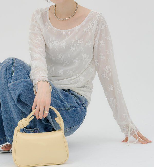  「【lilium by lily】レイヤードシアートップス」|Tシャツ・カットソー|