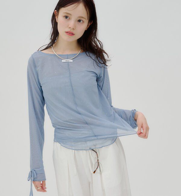  「【lilium by lily】レイヤードシアートップス」|Tシャツ・カットソー|
