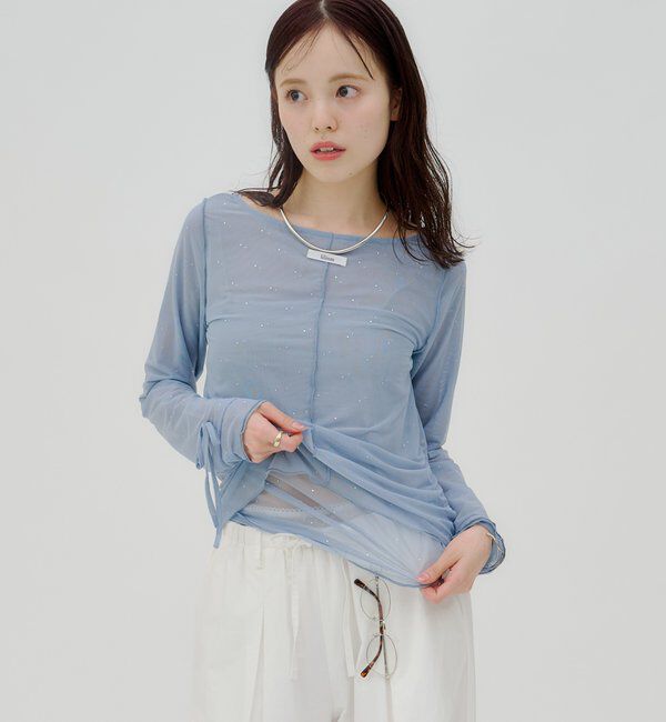  「【lilium by lily】レイヤードシアートップス」|Tシャツ・カットソー|