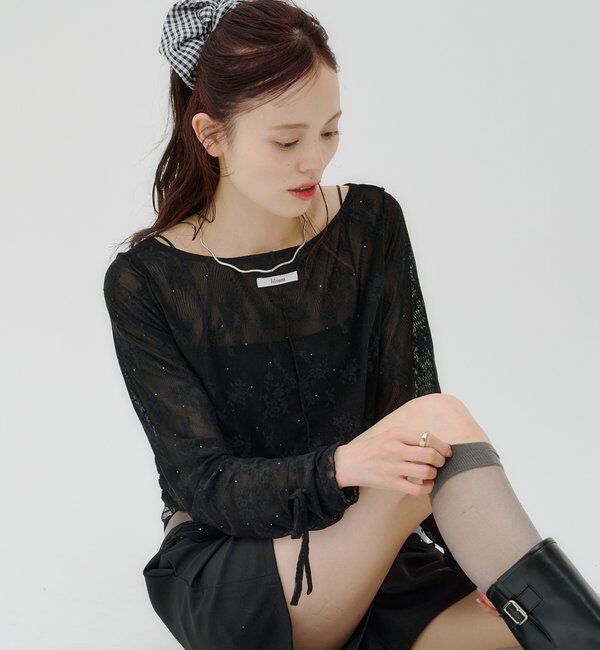  「【lilium by lily】レイヤードシアートップス」|Tシャツ・カットソー|