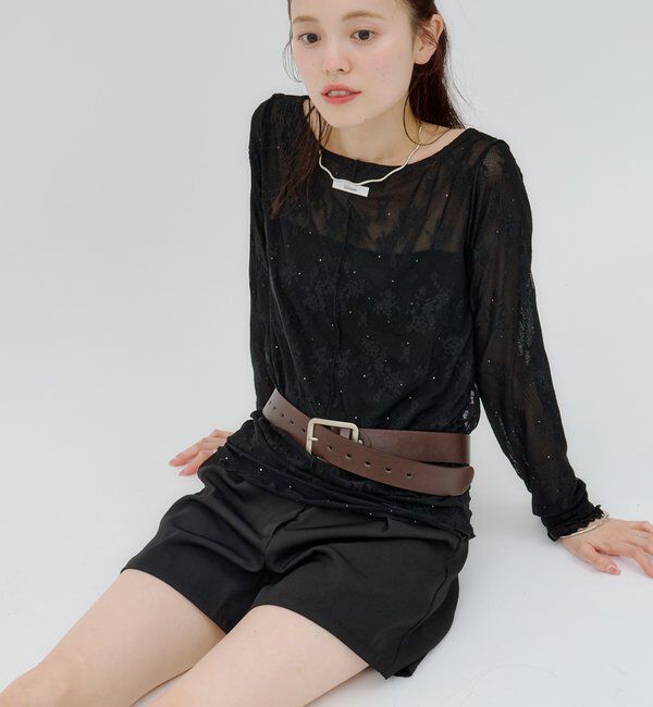  「【lilium by lily】レイヤードシアートップス」|Tシャツ・カットソー|