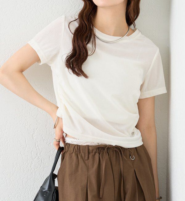  「【BLK/WEB限定カラー】ベロアTシャツ」|Tシャツ・カットソー|