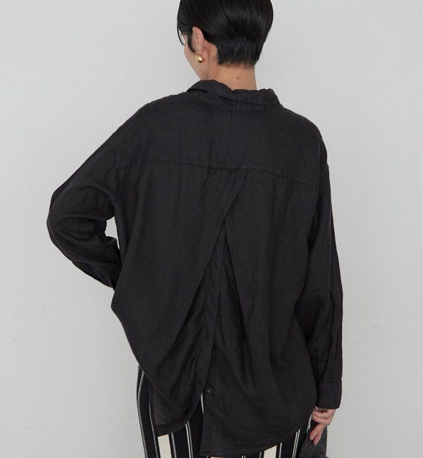  「《累計販売2万枚/名品アイテム》リネンバックタイシャツ」|シャツ・ブラウス|