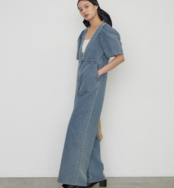  「デニムパフオールインワン」|ワンピース|
