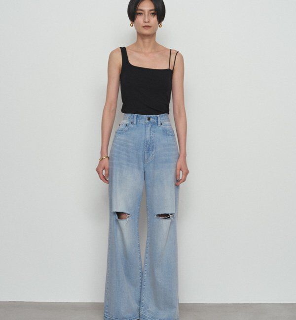  「【earthy_/アーシー】アシメタンクトップ」|Tシャツ・カットソー|