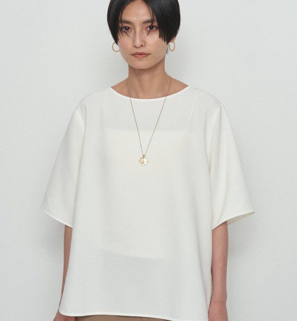 「《気楽に着られて上品に決まる/体型カバー》Tブラウス」|シャツ・ブラウス|