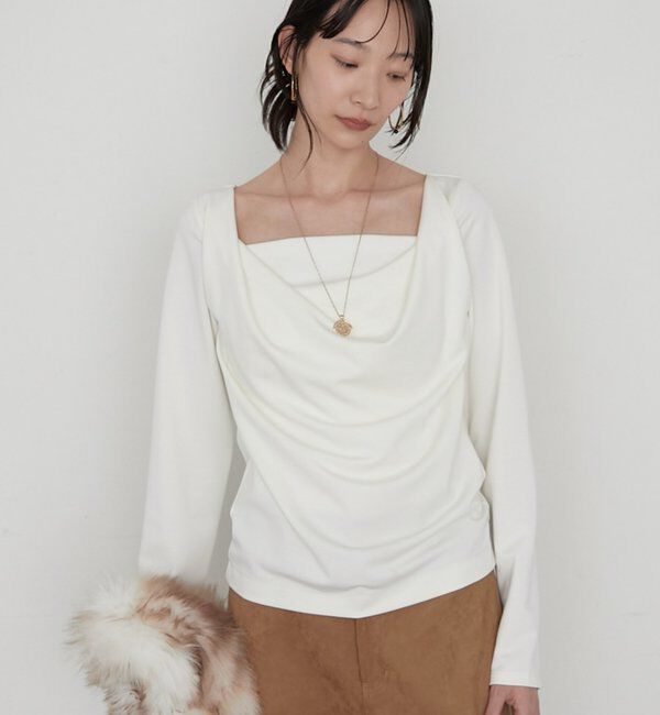  「《着映えトップス》NEWドレープカットソー」|Tシャツ・カットソー|