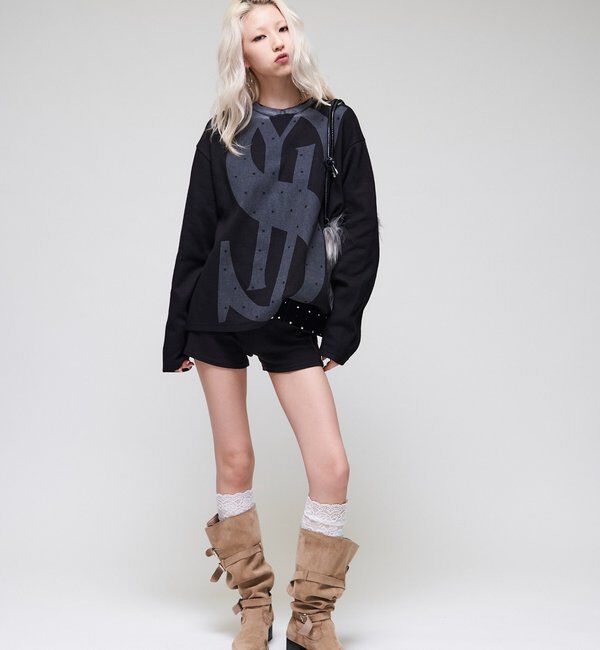  「【Sourcream】＄ワッフルクルー」|Tシャツ・カットソー|