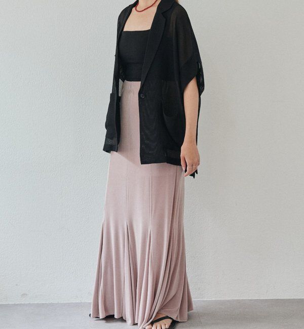  「【再入荷】シアーリブフレアースカート」|スカート|