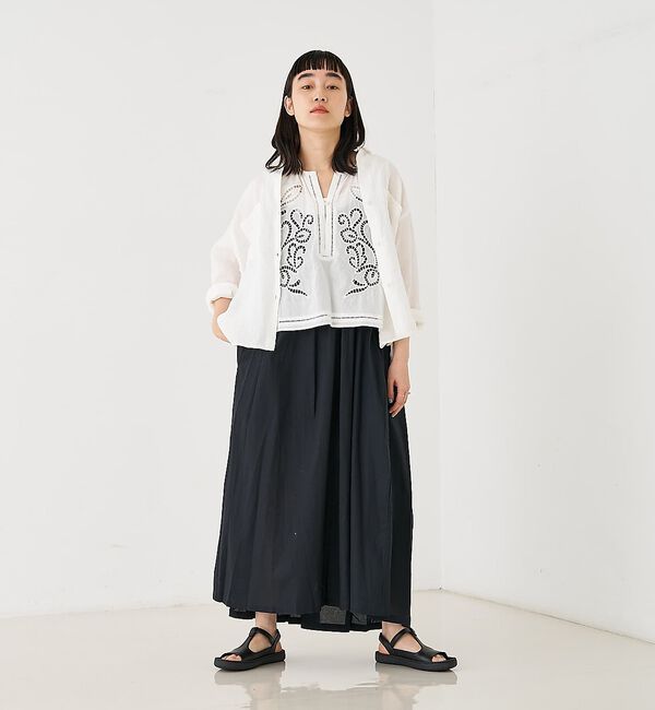 collex「カットワーク刺繍サイドリボンベスト」|ベスト・ジレ|