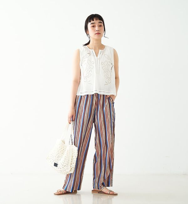collex「カットワーク刺繍サイドリボンベスト」|ベスト・ジレ|