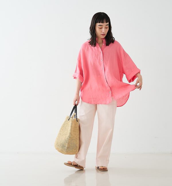 collex「ワイドスリーブリネンオーバーシャツ」|シャツ・ブラウス|