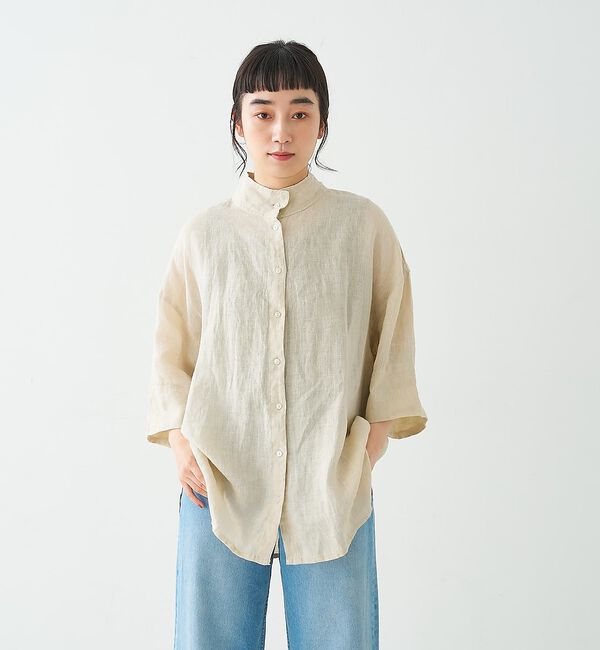 collex「ワイドスリーブリネンオーバーシャツ」|シャツ・ブラウス|