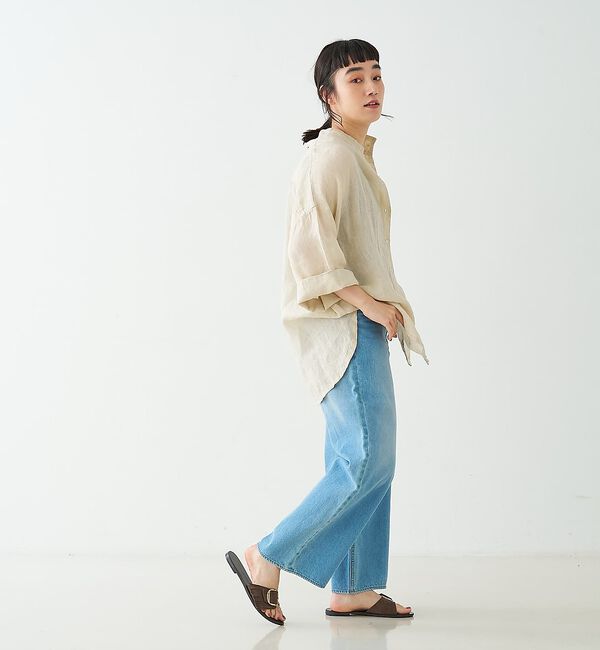 collex「ワイドスリーブリネンオーバーシャツ」|シャツ・ブラウス|