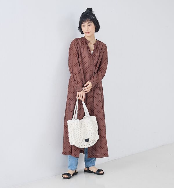 collex「【Swaraj /スワラージ】手編みペーパーラフィアトートバッグ」|かごバッグ|